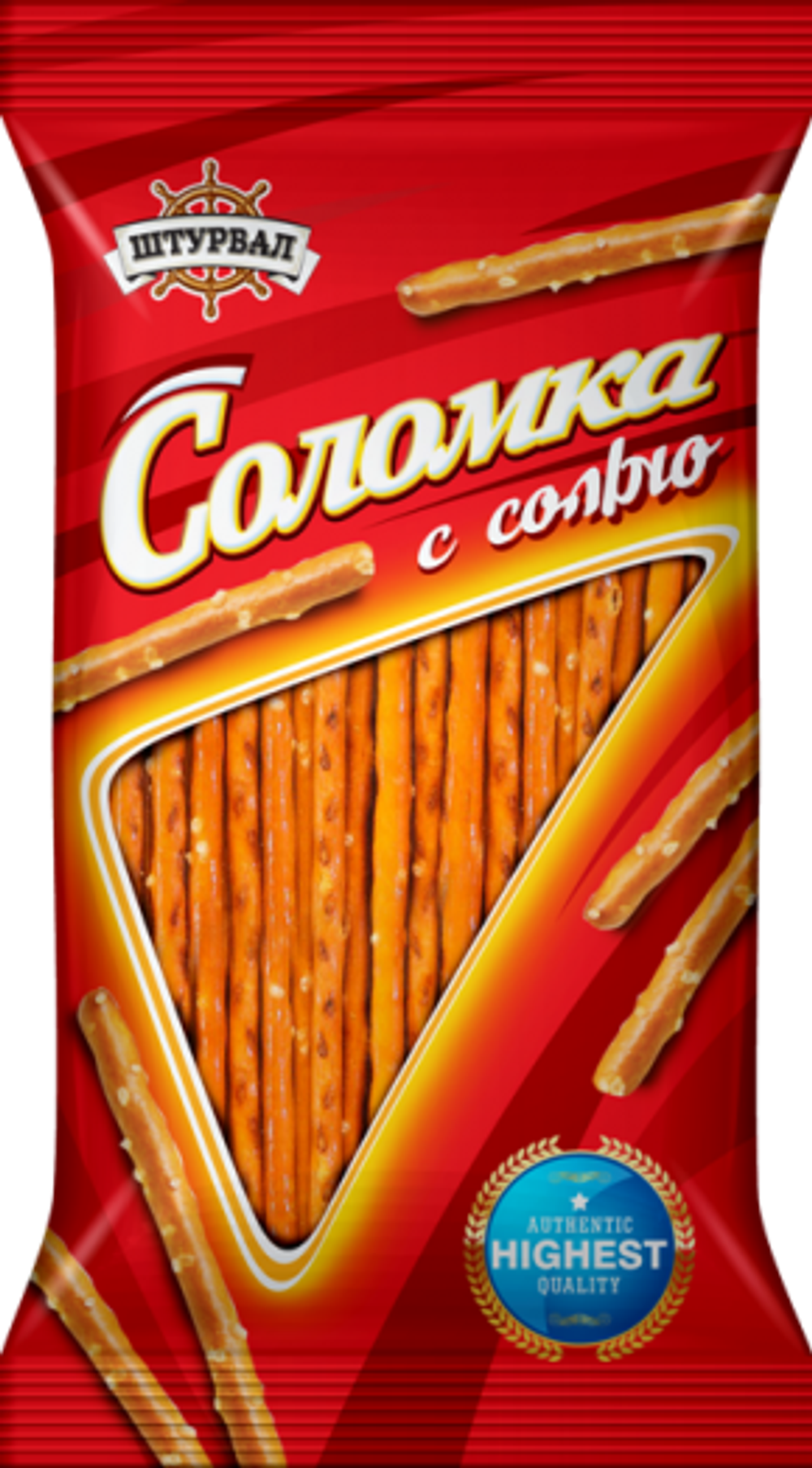 Соломка соленая 40гр (40 шт)