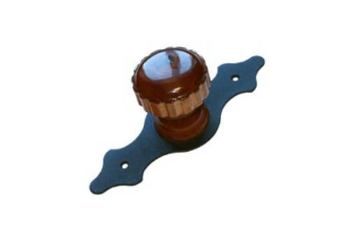 Ручка-кнопка Домарт мод.7 черная декоратив. / 9353