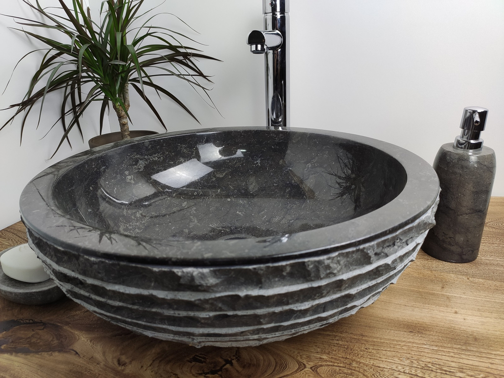 Раковина из мрамора Bowl Black Marmo BM-60032 45*45*15