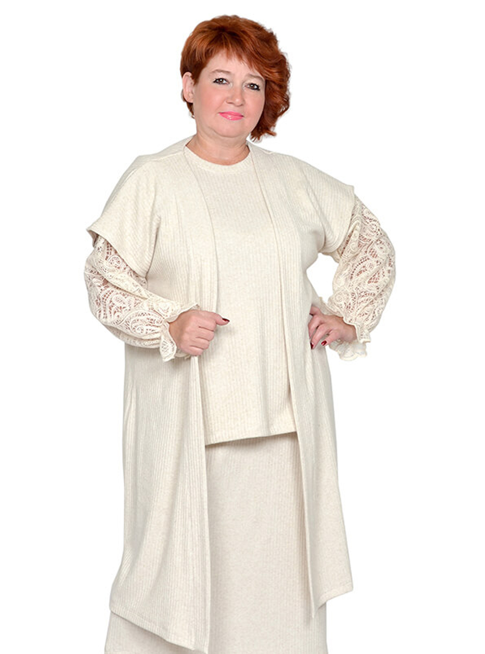 Туника с кружевом Зимняя сказка