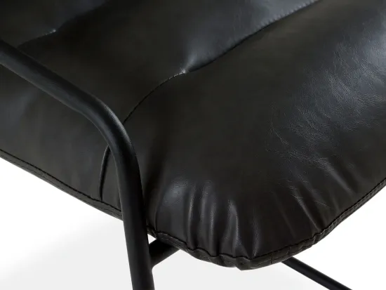 Cтул Grey Soft металлический серая экокожа