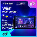 Teyes CC3 2K 10,2"для Toyota Wish 2003-2009 (прав)