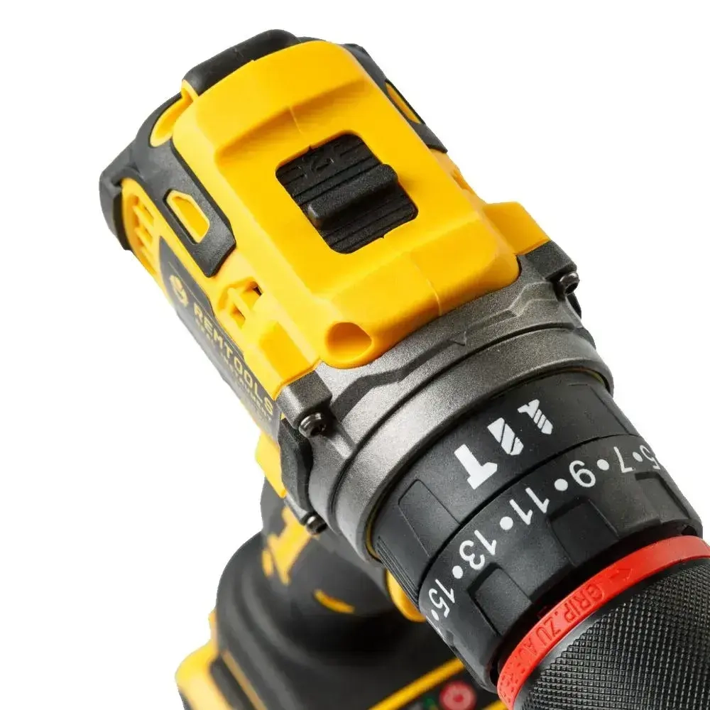 Аккумуляторный дрель шуруповерт Remtools black , 18В 6A , 50Нм