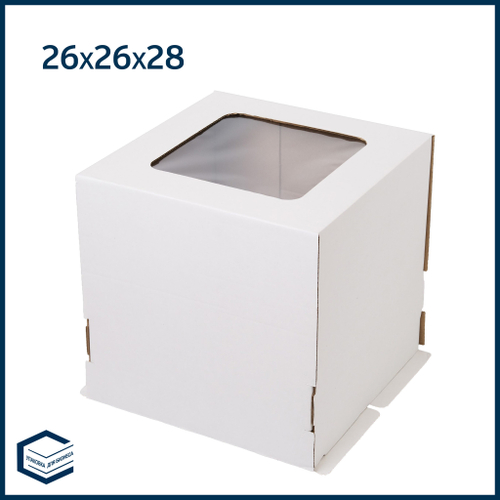 Коробки для торта, гофрокартон, 260х260х280 мм.