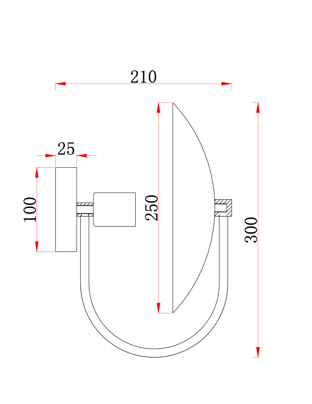 Настенный светильник (бра) Freya FR5320WL-01B