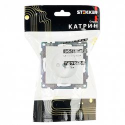 Розетка без заземления и со шторкой, без рамки Stekker Катрин 39303