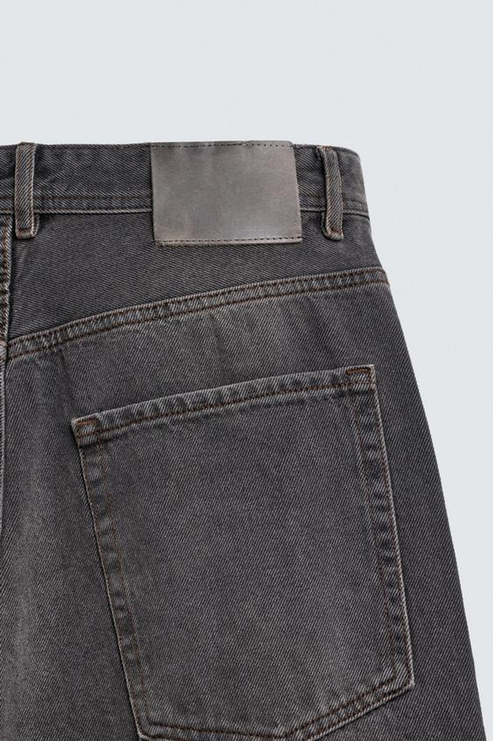 ZARA ДЖИНСЫ RELAXED FIT, УГОЛЬНЫЙ