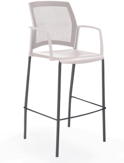 Rewind стул барный со спинкой-сеткой