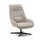 Celida Вращающееся кресло из бежевой синели и стали с черной отделкой
