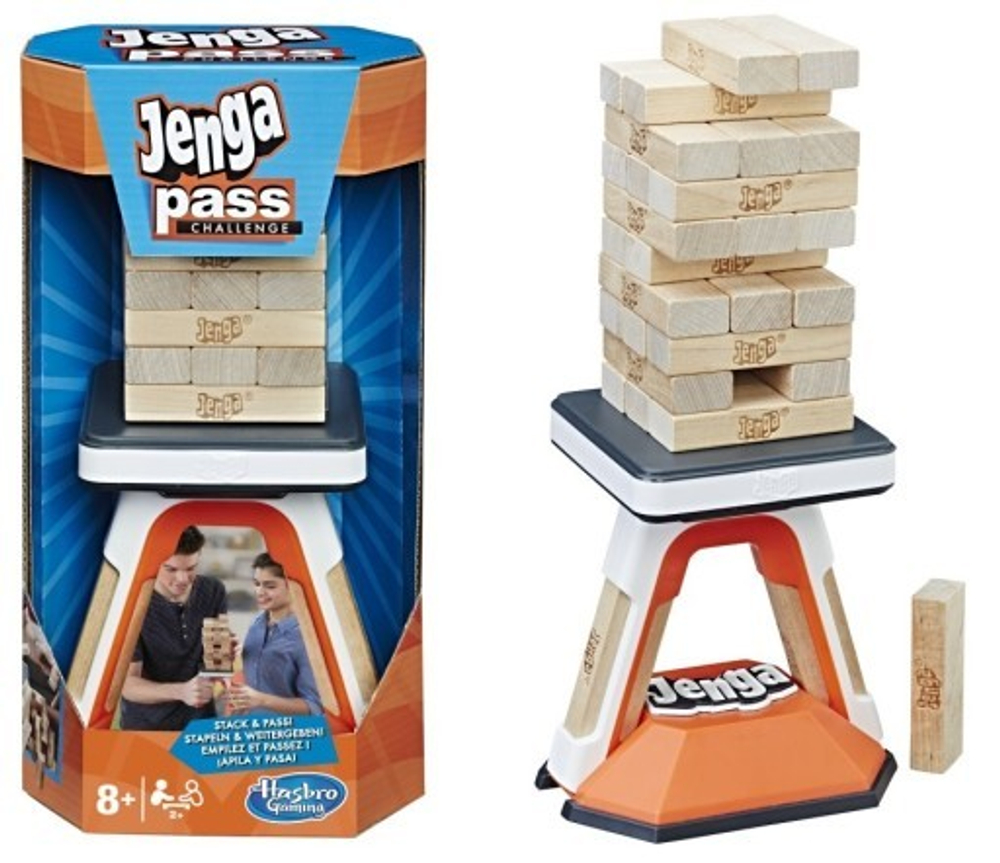 Hasbro: Настольная игра Дженга Челлендж E0585 — Jenga Pass Challenge Action Game — Хасбро Геймс Игры