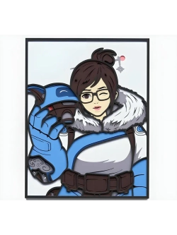 3D Картина по номерам из дерева Мэй, 23x30 см