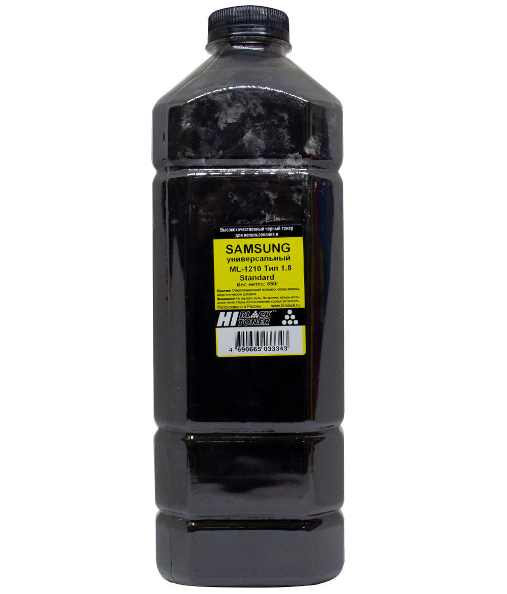 Тонер универсальный для Samsung ML-1210, Standard, Тип 1.8, Bk, 650 г, канистра