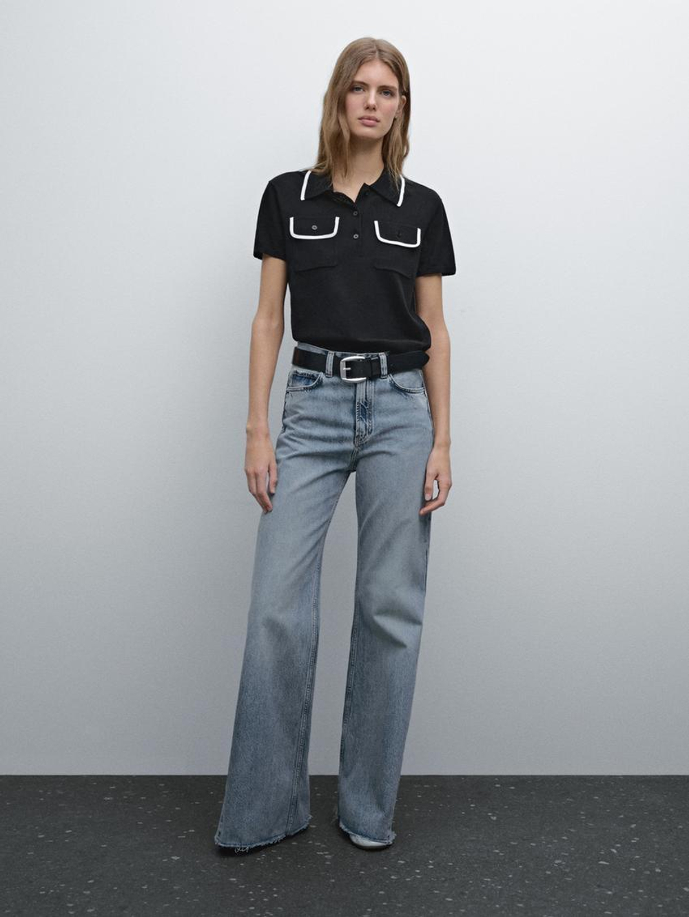 Massimo Dutti Трикотажный свитер, черный