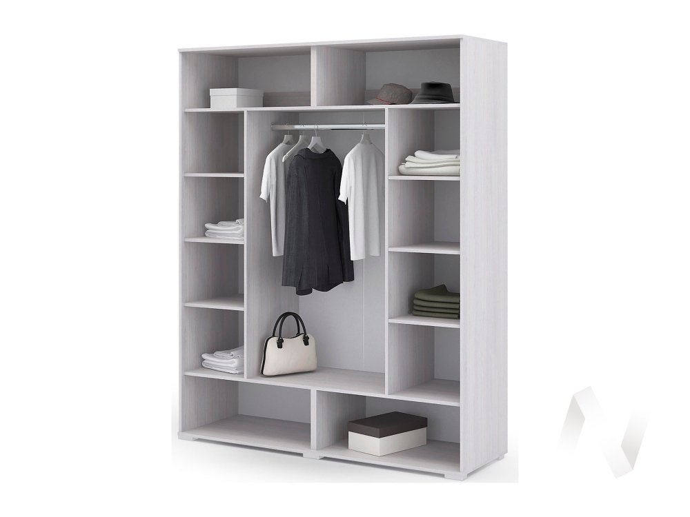 Шкаф ШК 024 Спальня Сальма (анкор/белый глянец)