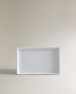 Zara Home поднос, фаянс, белый · 1576/102
