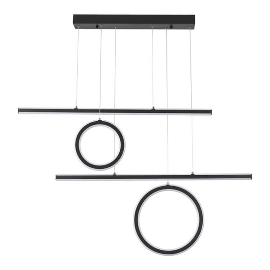 359183 OVER NT23 314 черный Светильник подвесной диммируемый, в комплекте пульт ДУ IP20 LED 4000К 116W 220V ONDO