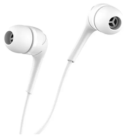 Гарнитура "3,5 мм" Jack Hoco M40 (вакуумные) Белый