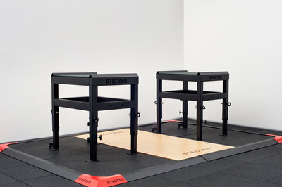 Тяжелоатлетические плинты для штанги с регулировкой по высоте 85-115 см (пара)