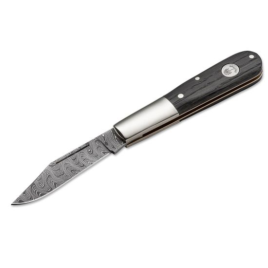 Складной нож Boker 100600DAM Barlow Classic Damast c клинком из стали Damascus, рукоять дерево (Дуб мореный)