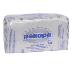 Дрожжи х/п пресс Рекорд синий 1 кг