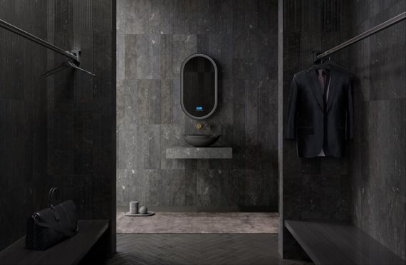 Раковина накладная карбоновая ABBER Karbon AK2042 черная