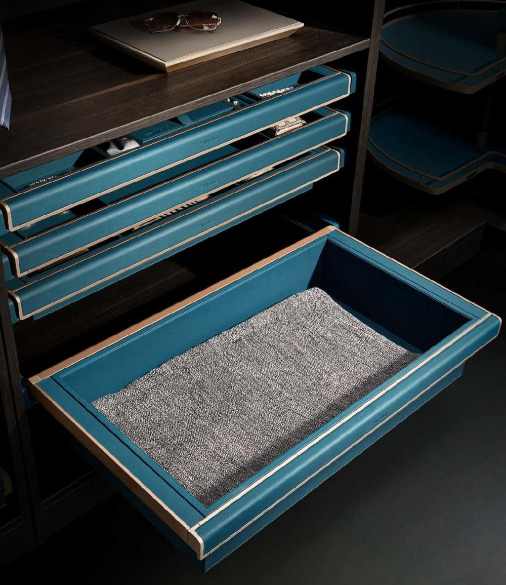 Неглубокая корзина для хранения СЕРИЯ B (Морская волна)