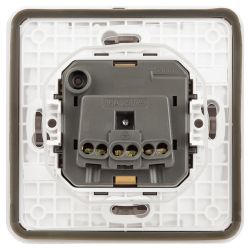 Розетка ЭРА Эксперт 11-2521-01 2P+E IP55, 16A-250В, СУ, белый | Эра Эксперт