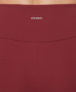 OYSHO Велосипедки Comfortlux с высокой посадкой длиной 10 см, бордовый