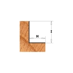 Фреза для выборки четверти c нижним подшипником S=8 D=31,7x12,7 CMT K935-317