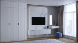 Пуфик в прихожую, синий