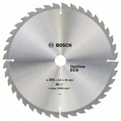 Диск пильный по дереву Bosch Optiline ECO 305х30мм 40T (798)