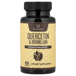 Sunergetic, Кверцетин и бромелаин, 60 капсул