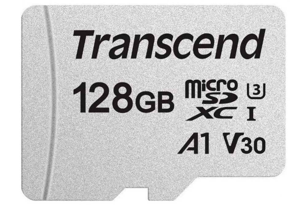 Карта памяти Transcend microSDXC 300S Class 10 UHS-I U3 (95/45MB/s) 128GB