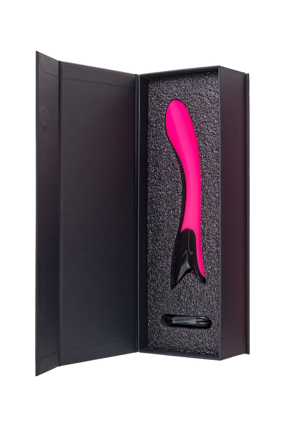 Ярко-розовый вибратор Mecawn - 20,5 см. (Цвет: ярко-розовый)