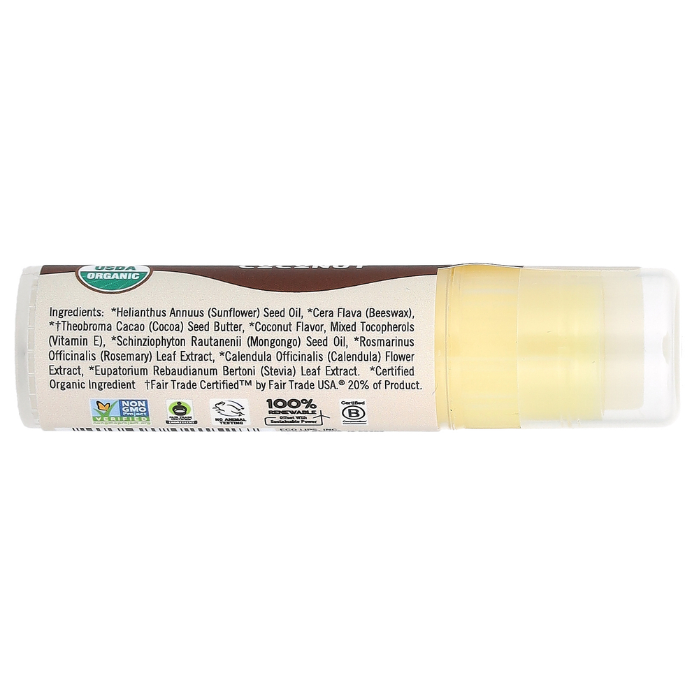 Eco Lips, Mongo Kiss, бальзам для губ, кокос, 7 г (0,25 унции)