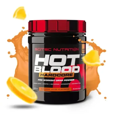 Предтрен Scitec Nutrition Hot Blood Hardcore 375 г апельсин