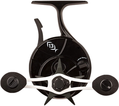 Катушка 13 Fishing FreeFall Carbon - Inline Ice Fishing Reel bb3+1 (2.5:1) BBCFFNW2.5-RH  Вес 175г 0.16мм-91м Нагр.3.0кг 48см/об Northwoods Edition Gear Ratio - RH Retrieve
