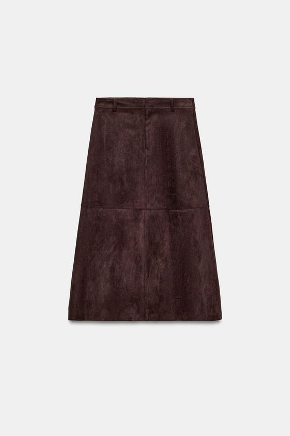 Юбка из искусственного замша с воланами - ZARA