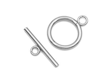 Тогл круглый для украшений 16мм, сталь