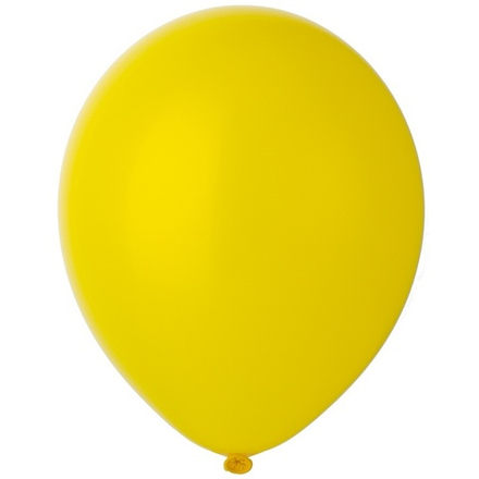 Воздушные шары Весёлая Затея, пастель желтый, 50 шт. размер 12" #1102-1356