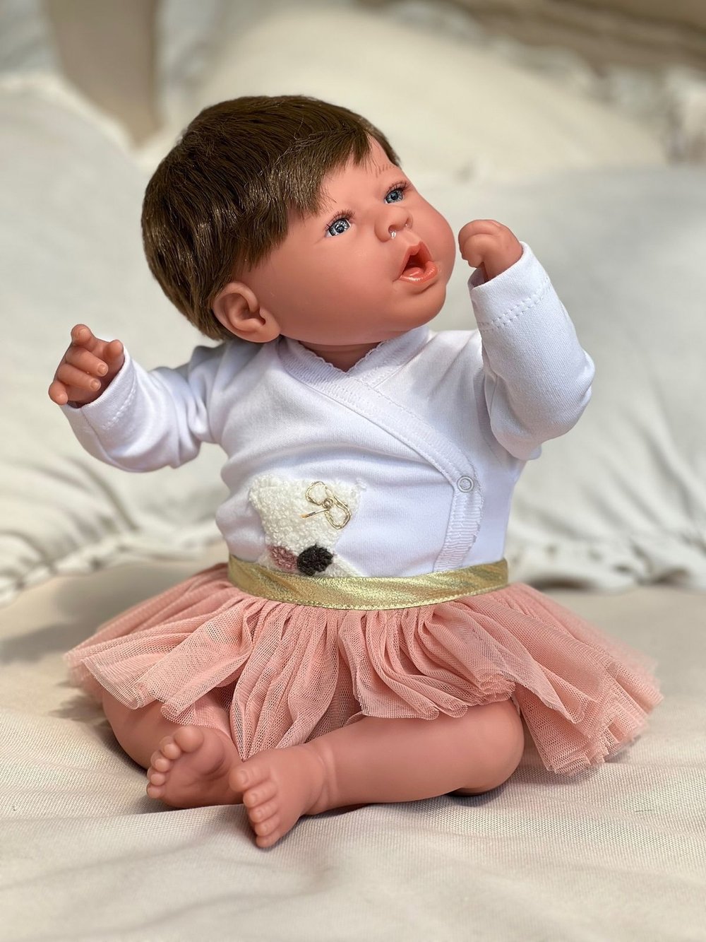 Кукла Реборн Marina and Pau 45cм Martina мягконабивная (M3131)