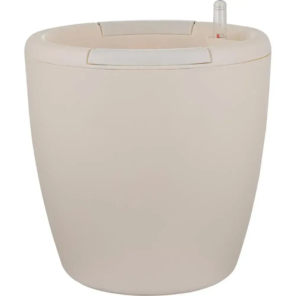 Горшок с автополивом InGreen Munchen D 250ммл с внутренней вставкой 6,2л, круглый, белый