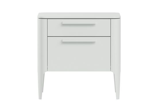 Тумба прикроватная Type 2 ящика ширина 50 см (белый)