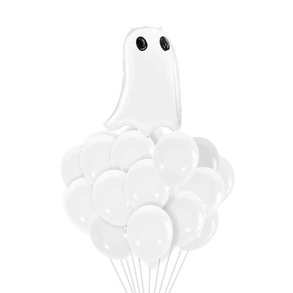 Композиция из шаров Белое привидение