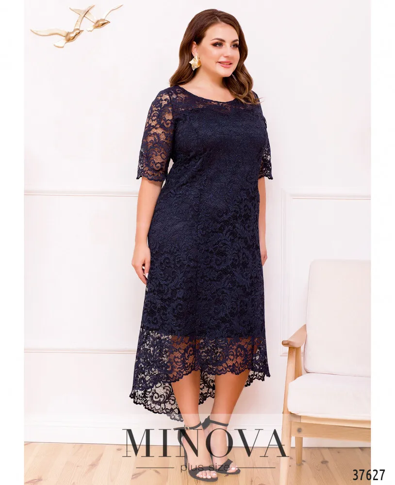 Платье 18-025-темно-синий Minova