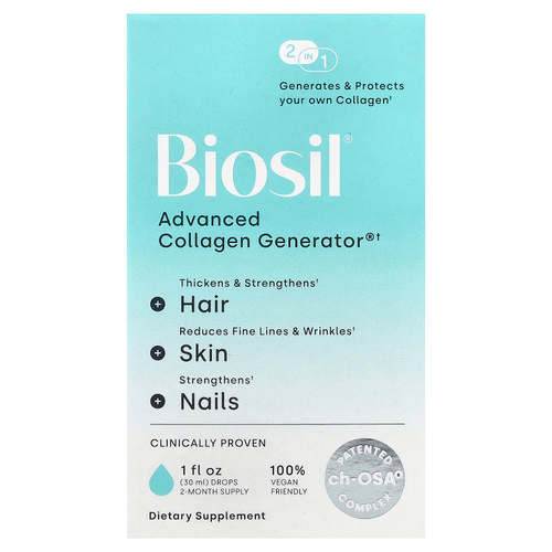 Biosil, Advanced Collagen Generator®, добавка для стимуляции выработки коллагена, 30 мл (1 жидк. унция)