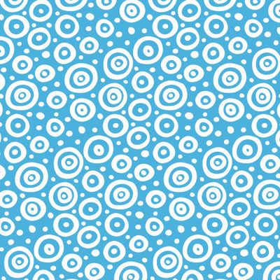 Buy blue white fabric abstract bubbles bed linen