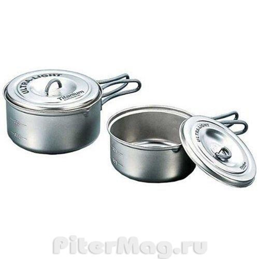 Evernew Ti Ultralight Pot Set S-M [eca259]