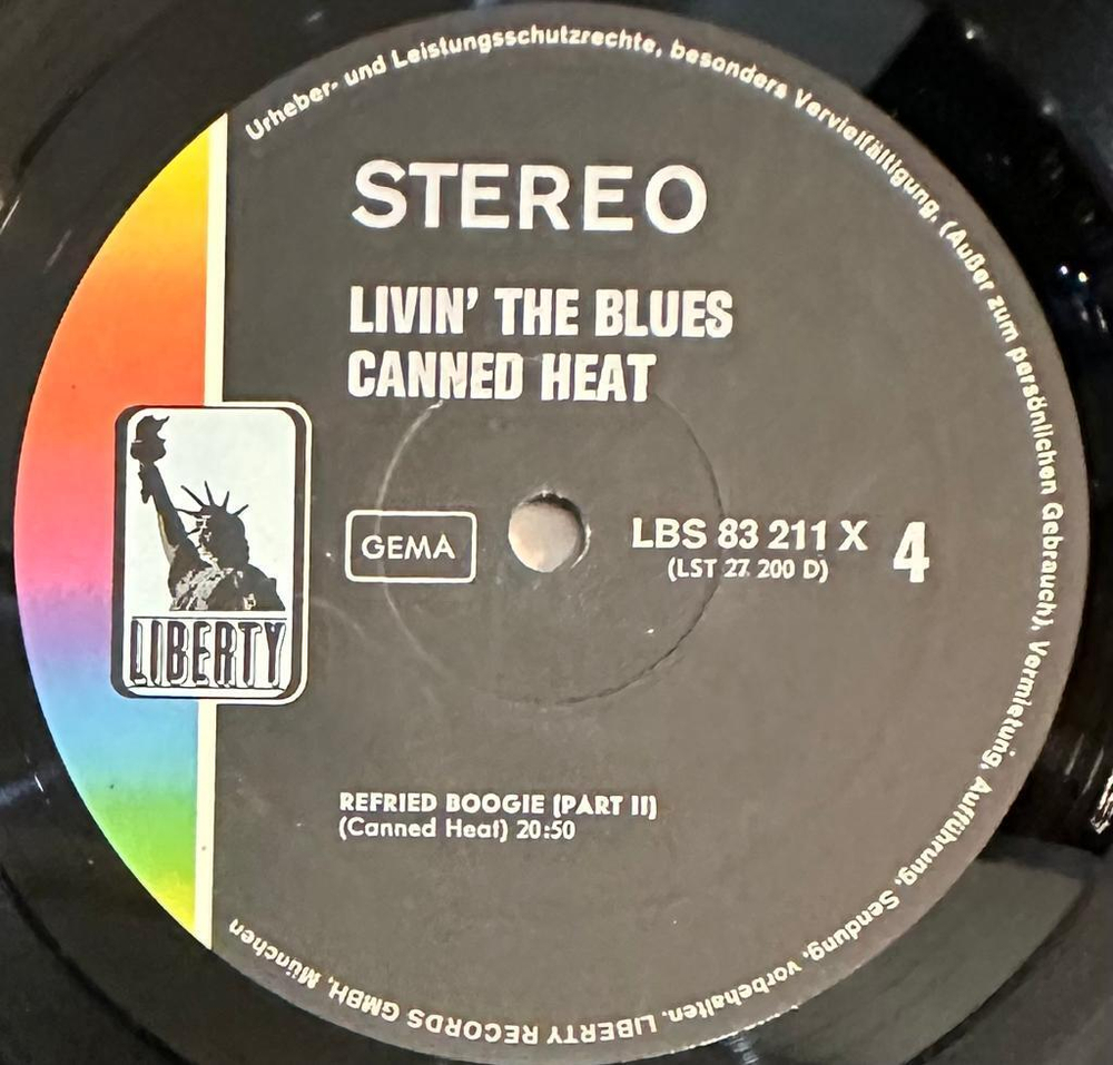 Canned Heat- Living The Blues (Германия 1969г.) 2LP