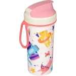 СТАКАН ДЕТСКИЙ С ДЕКОРОМ И ПЕТЛЕЙ 400МЛ (Голубой)